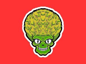 Mars Attacks Sticker