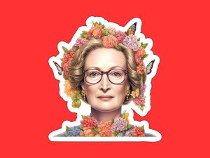 Meryl Streep Sticker