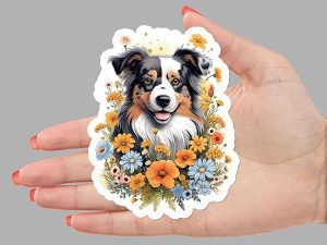 Miniature American Shepherd Dog Sticker