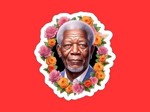 Morgan Freeman Sticker