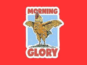 Morning Glory Sticker