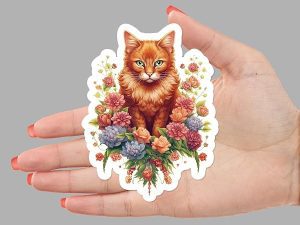 Orange Cat Sticker