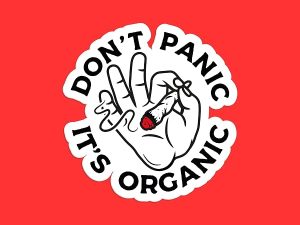 Organic Weed Sticker