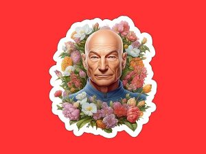 Patrick Stewart Sticker