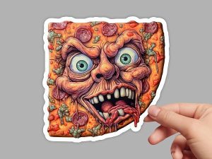 Pizza Face Sticker