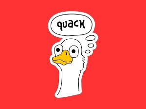 Quack Goose Sticker