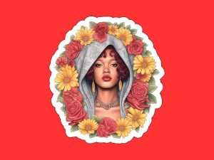 Ri Sticker, 9"