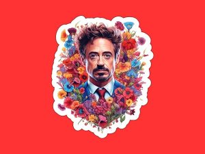 Robert Downey Jr Sticker