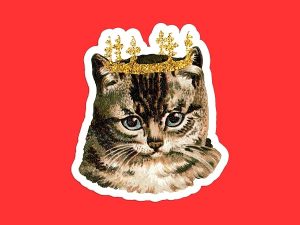 Royal Kitten Sticker