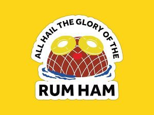Rum Ham Frank Reynolds sticker