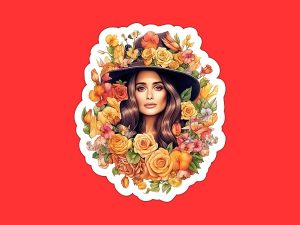 Salma Hayek Sticker