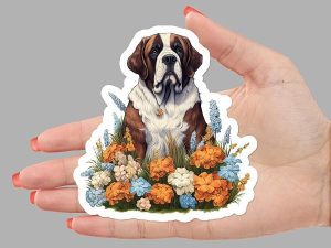 St Bernard Dog Sticker