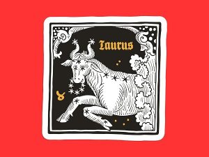 Taurus Zodiac Sign Sticker