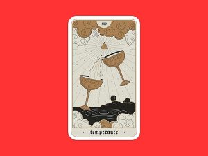 Temperance Tarot Card Sticker