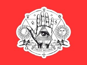 Trust No One sticker