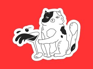 Watch Me Sassy Cat Sticker
