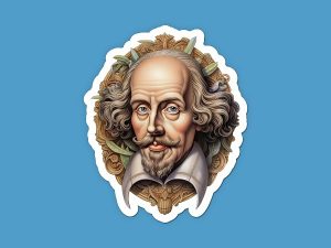 William Shakespeare Sticker