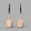 Middle Finger Earrings | Hypoallergenic