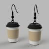 Coffee Earrings | Hypoallergenic
