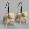 Pug Earrings | Hypoallergenic