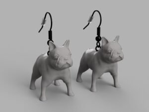 French Bulldog Earrings | Hypoallergenic