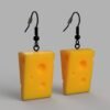 Cheese Earrings | Hypoallergenic