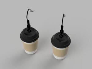 Coffee Earrings | Hypoallergenic