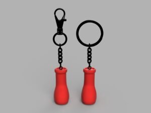 Big Red Boots Keychain