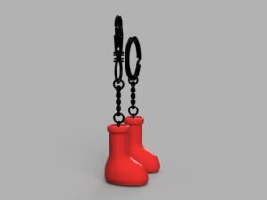 Big Red Boots Keychain