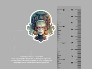 Sci-Fi Cyborg Sticker