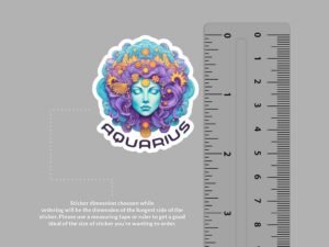 Aquarius Zodiac Sticker