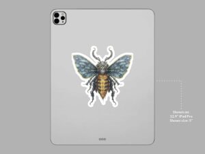 Mechanical Moth Sticker