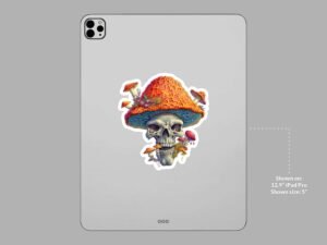 Skull Mushroom Sticker