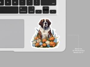 St Bernard Dog Sticker