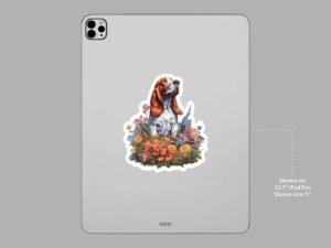 Basset Hound Dog Sticker