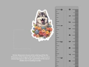 Alaskan Malamute Dog Sticker