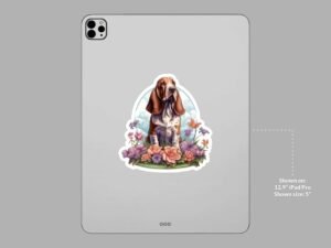 Basset Hound Dog Sticker