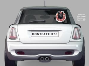 Black German Shepherd Sticker