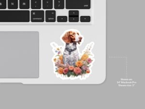 Brittany Dog Sticker