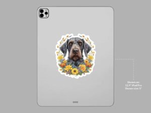 German Wirehaired Pointer Dog Sticker