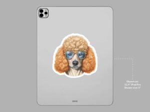 Funny Poodle Dog Sticker