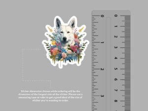 White German Shepherd Dog Sticker
