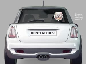 White Poodle Sticker