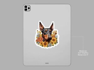 Doberman Pinscher Dog Sticker