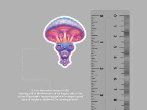 Mushroom Head Sticker