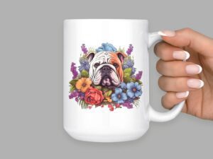 Bulldog 15oz Ceramic Coffee or Tea Mug