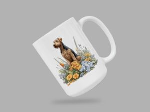 Airedale Terrier 15oz Ceramic Coffee or Tea Mug