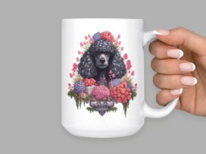 Poodle 15oz Ceramic Coffee or Tea Mug