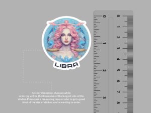 Libra Zodiac Sticker