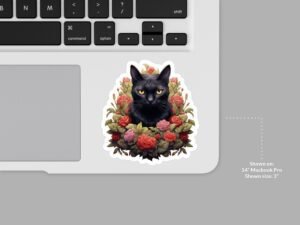 Black Cat Sticker
